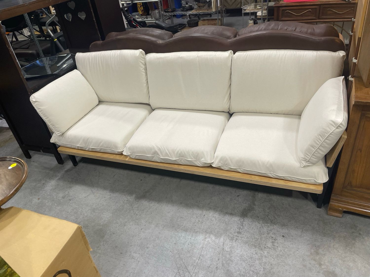 Floyd White And Tan Sofa