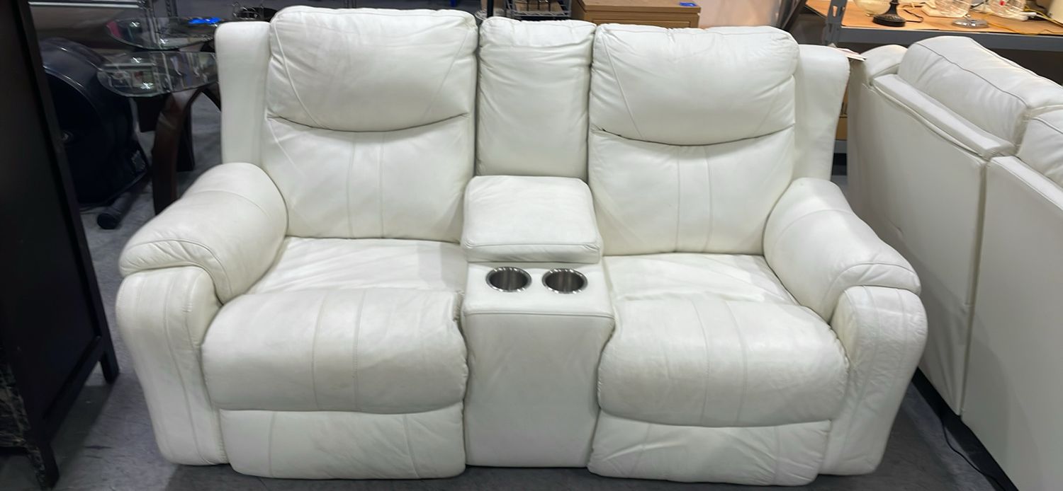 White Leather Couch