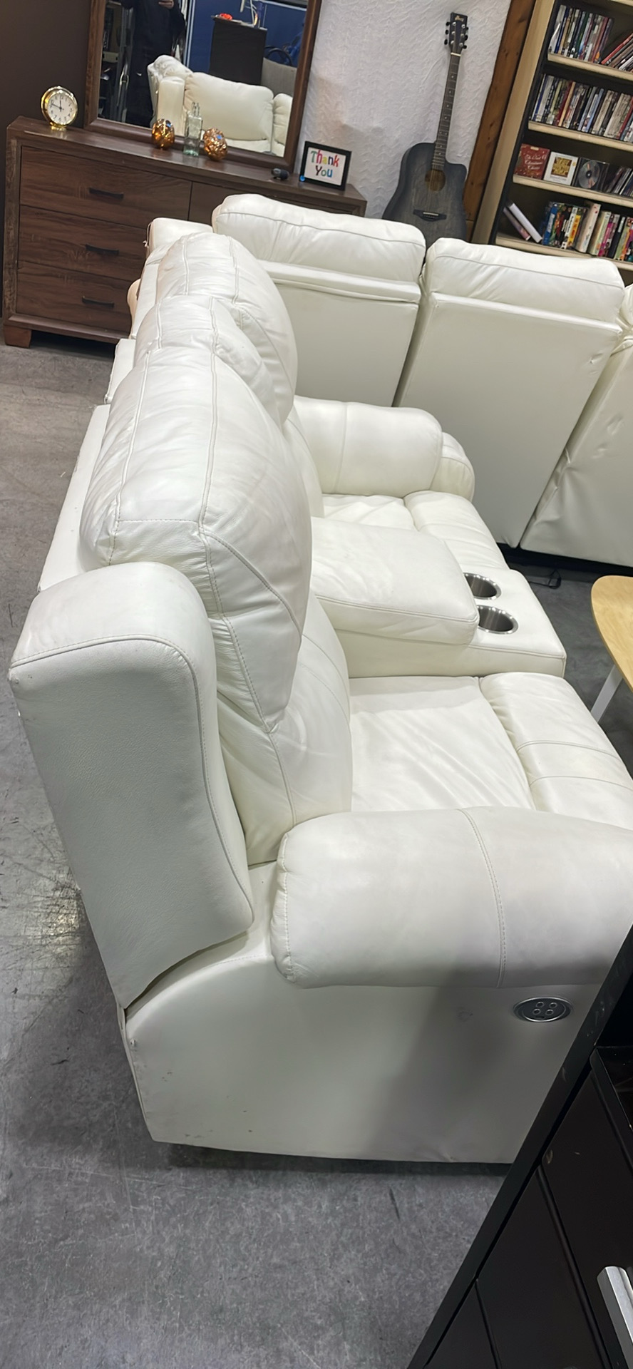White Leather Couch