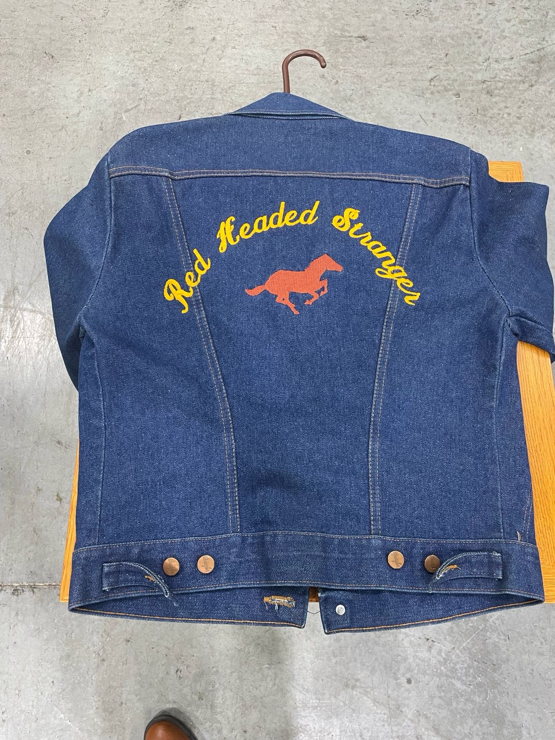 Red Headed Stranger Denim Wrangler Jacket