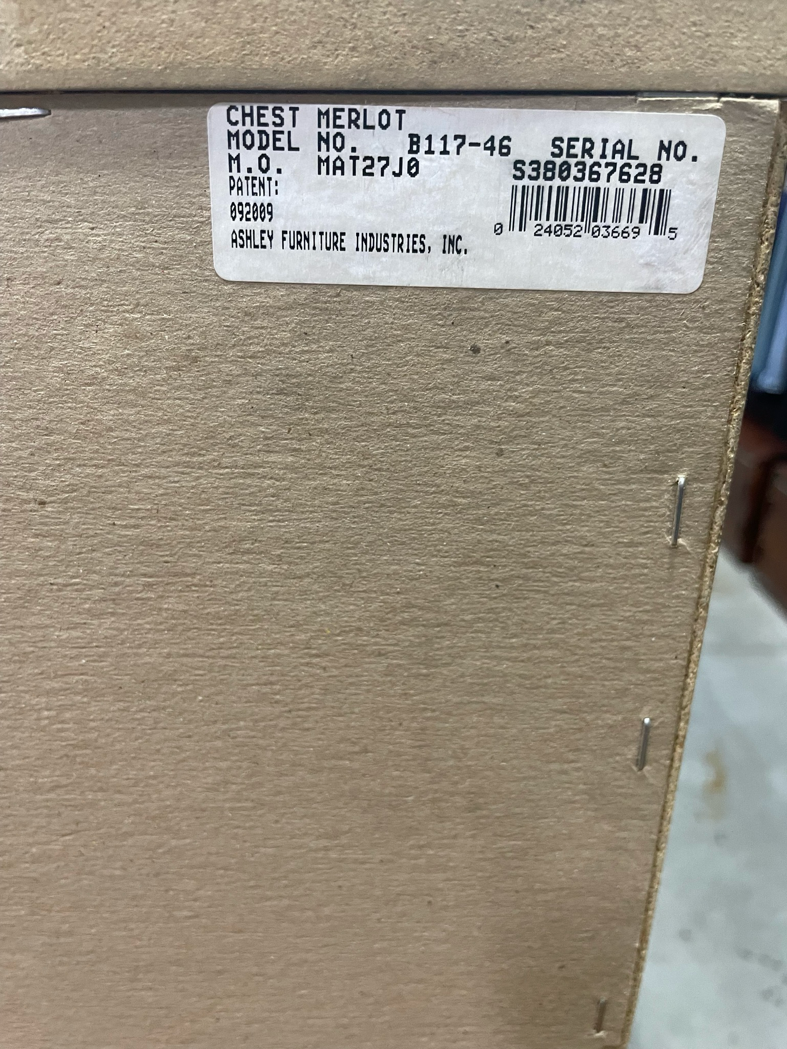 Dark Brown 5 Drawer Dresser