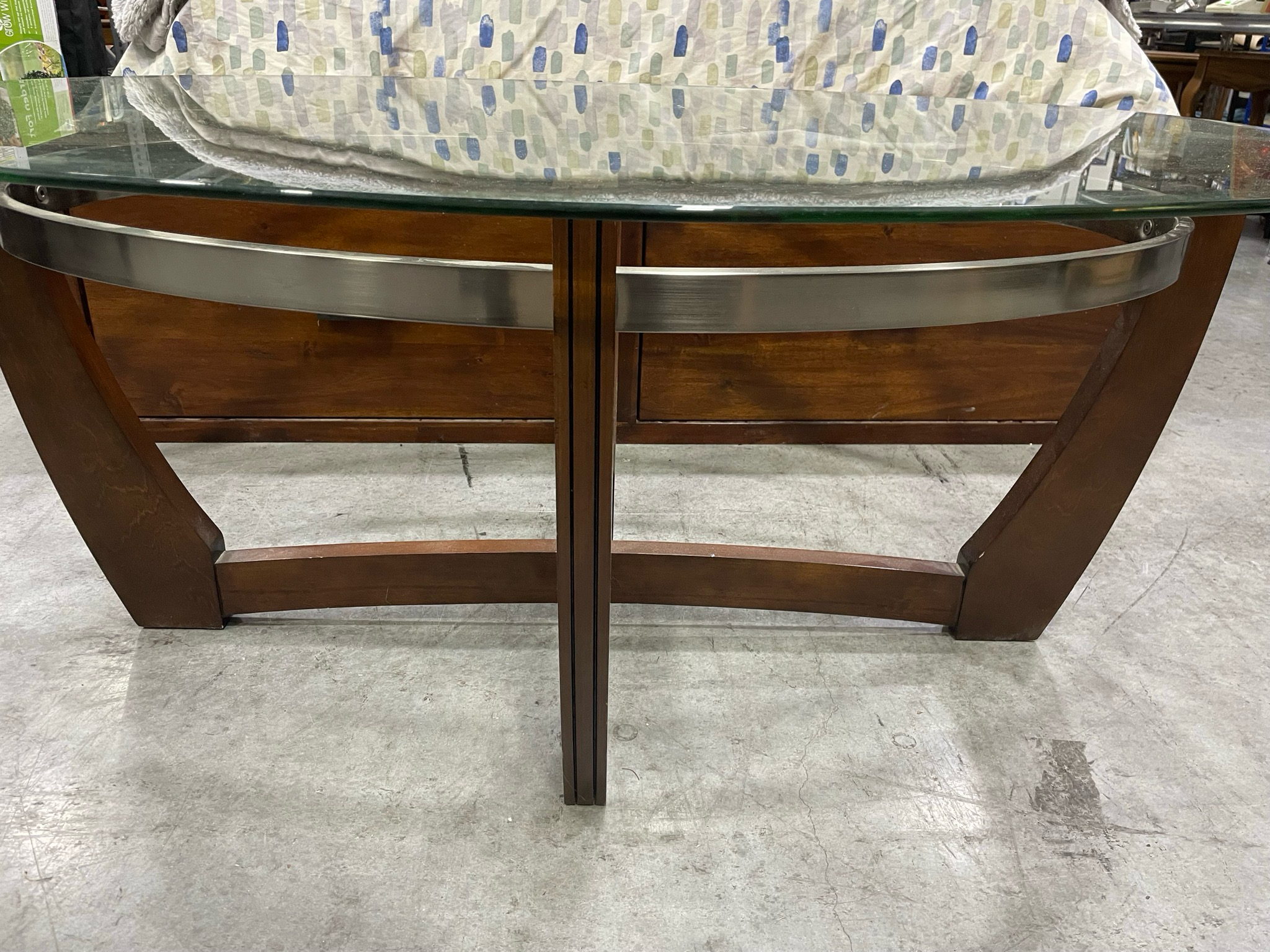 Glass Oval Table