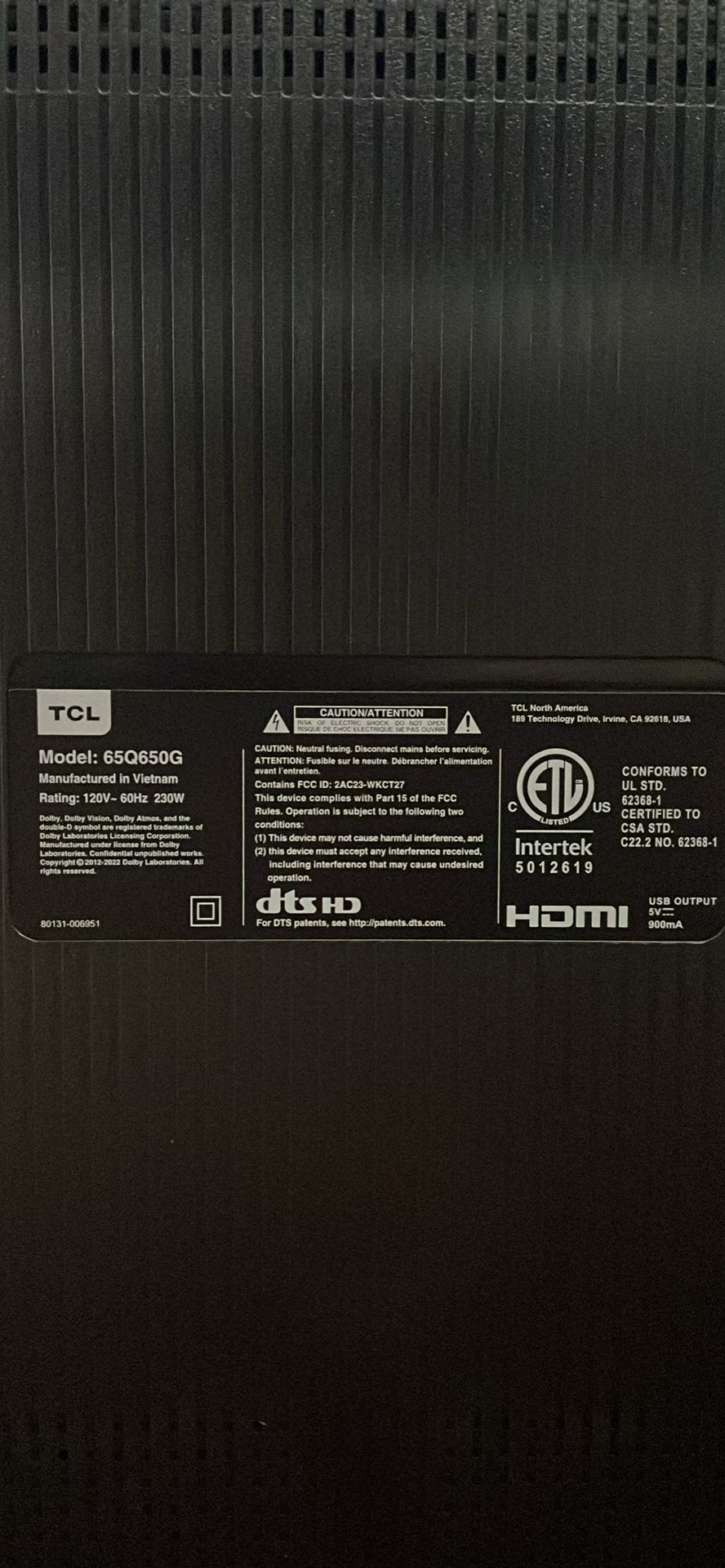 Tlc 65 Inch Tv