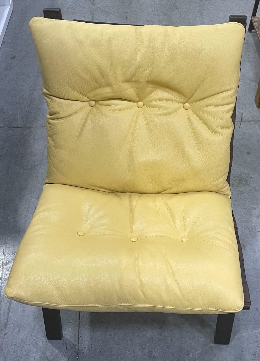 Yellow Leather Chair