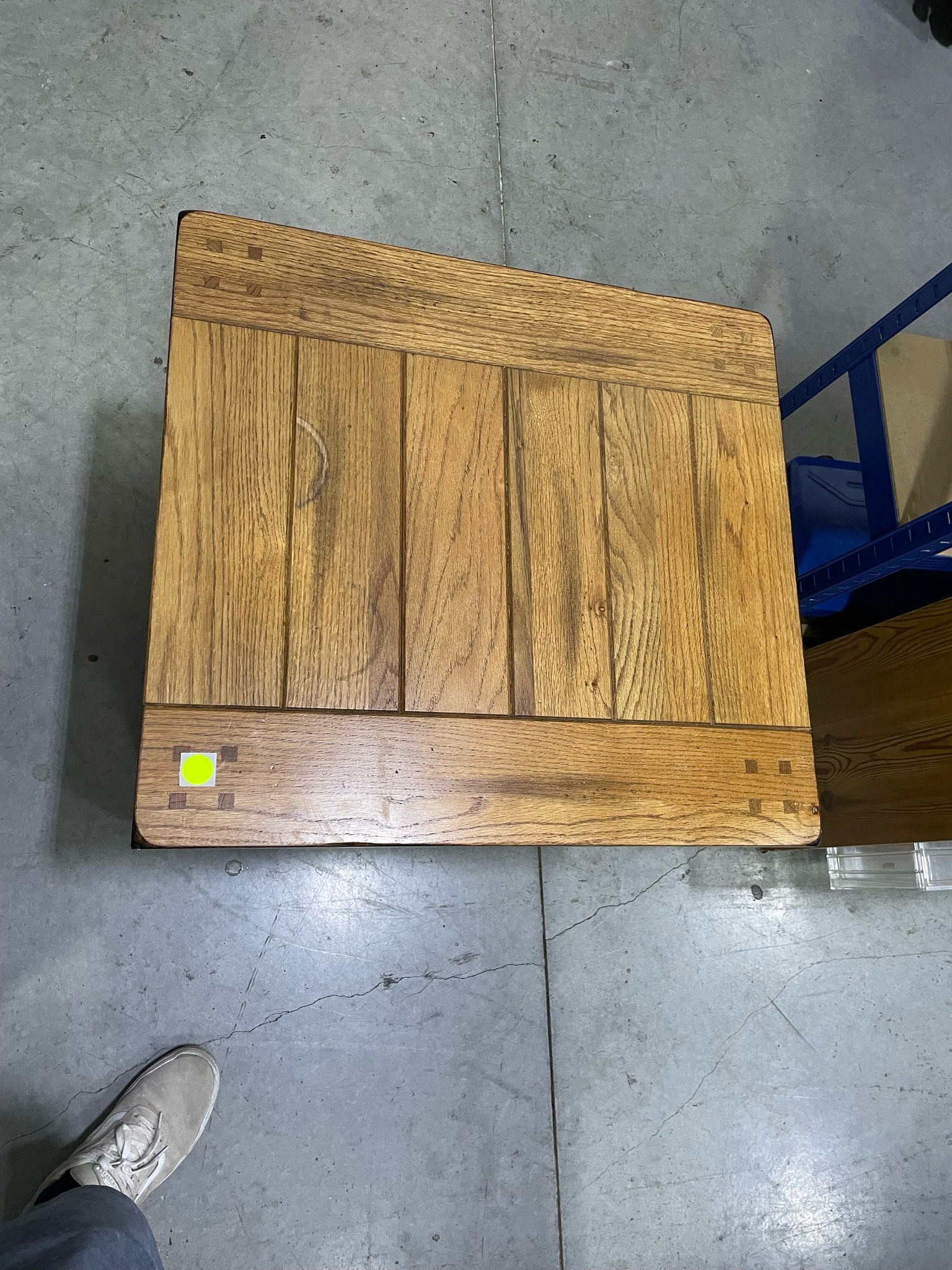 Solid Wood Table With One Drawer