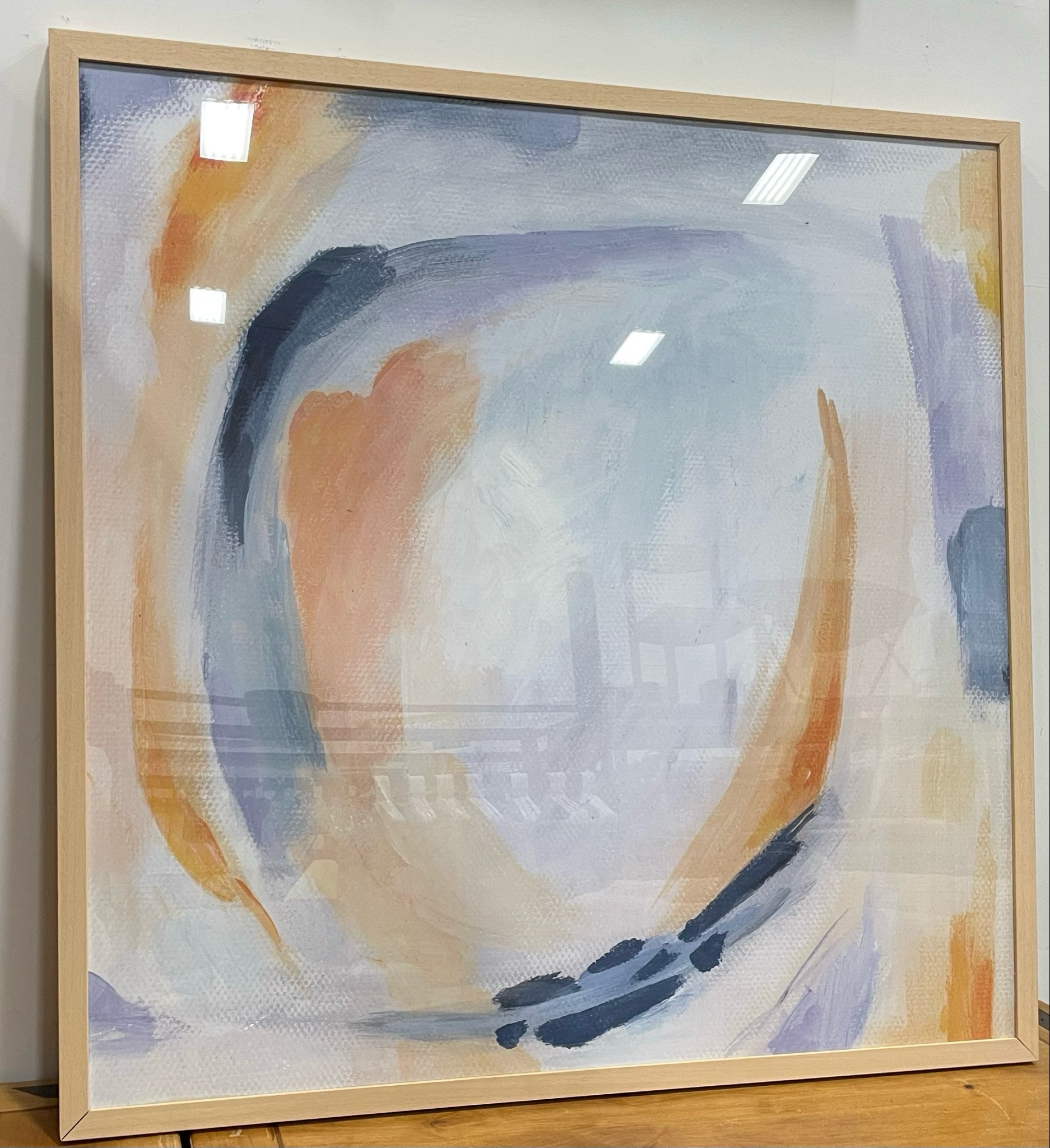 Pastel Watercolors Framed Print