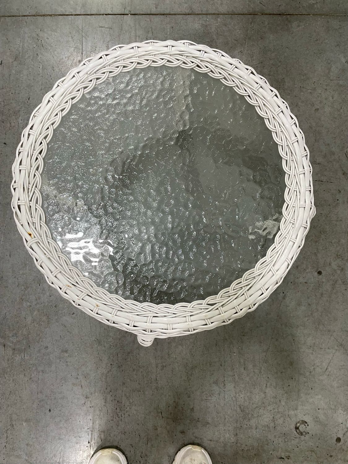 Plastic Wicker Table