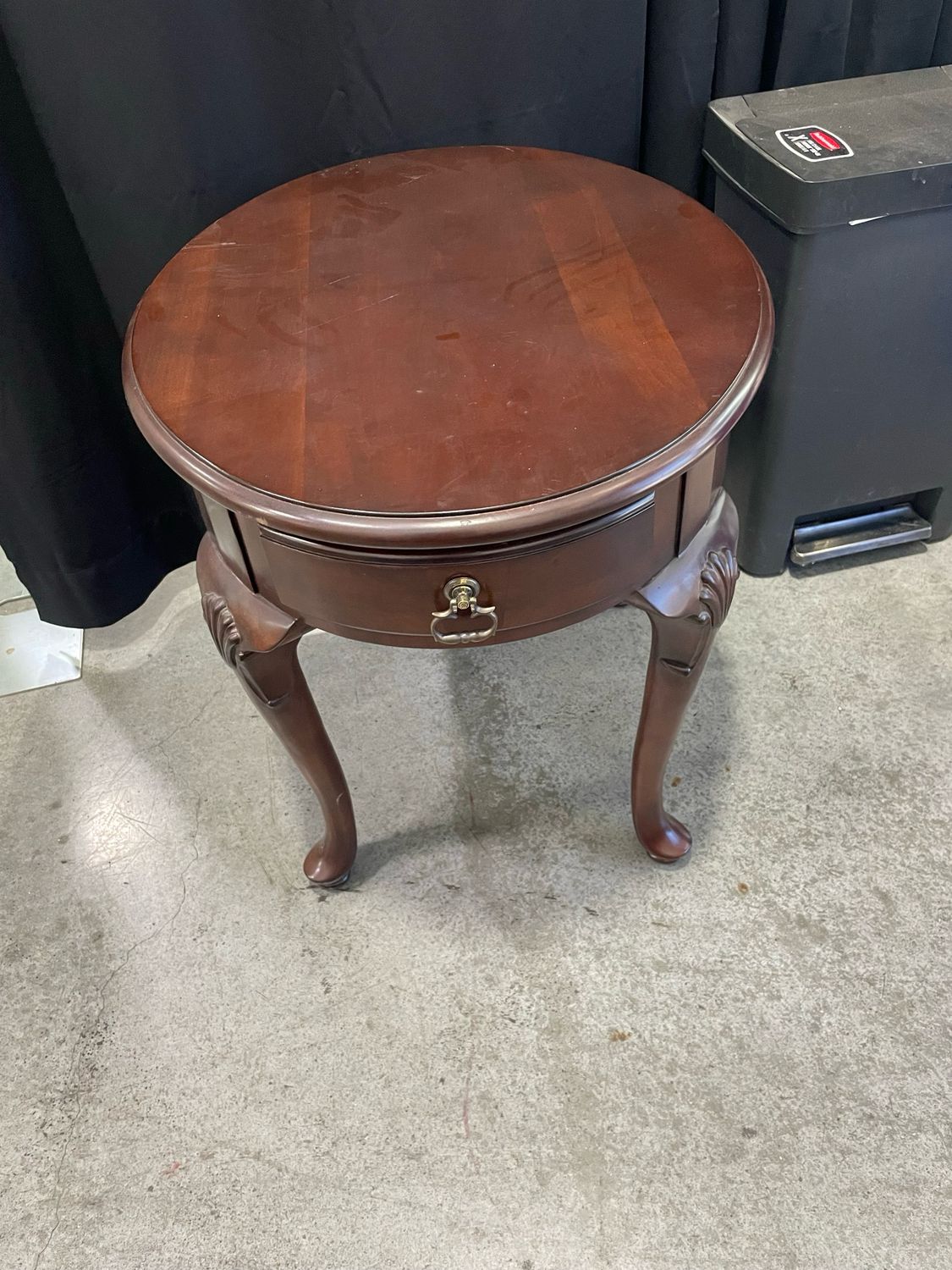 Dark Brown Oval Table