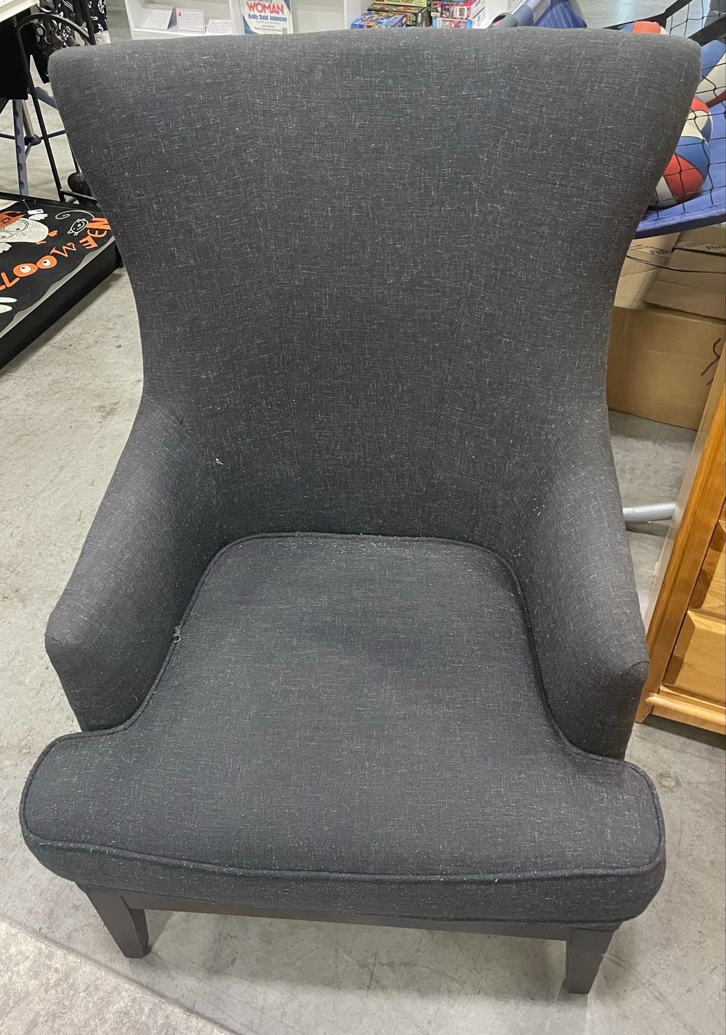 Grey Cloth Chair