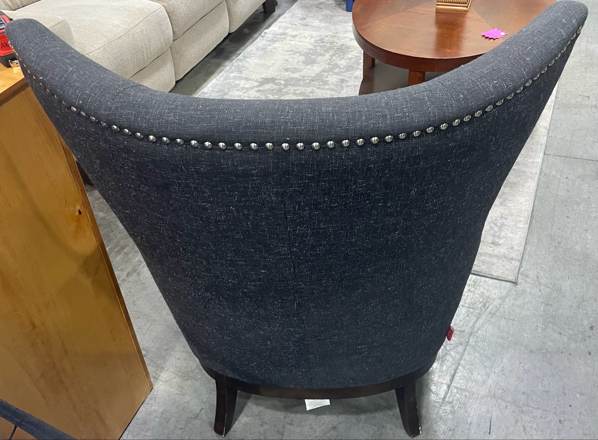 Grey Cloth Chair