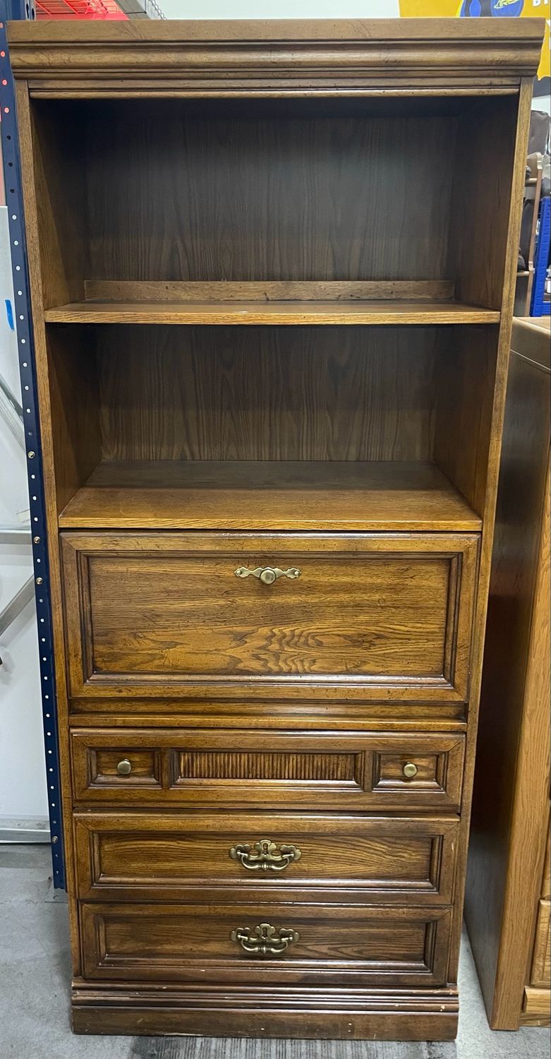 Drop Down Desk Bookshelf