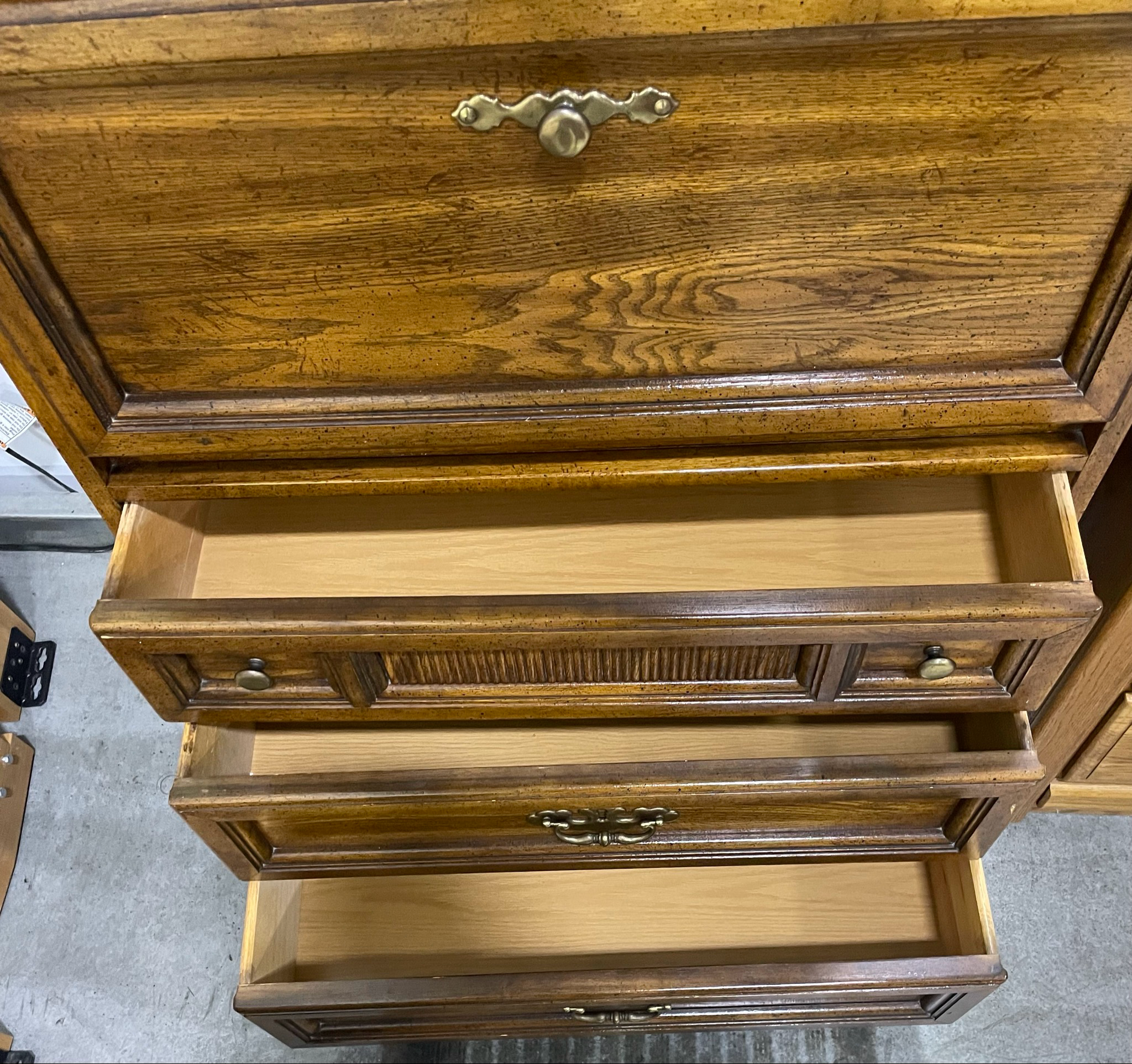 Drop Down Desk Bookshelf