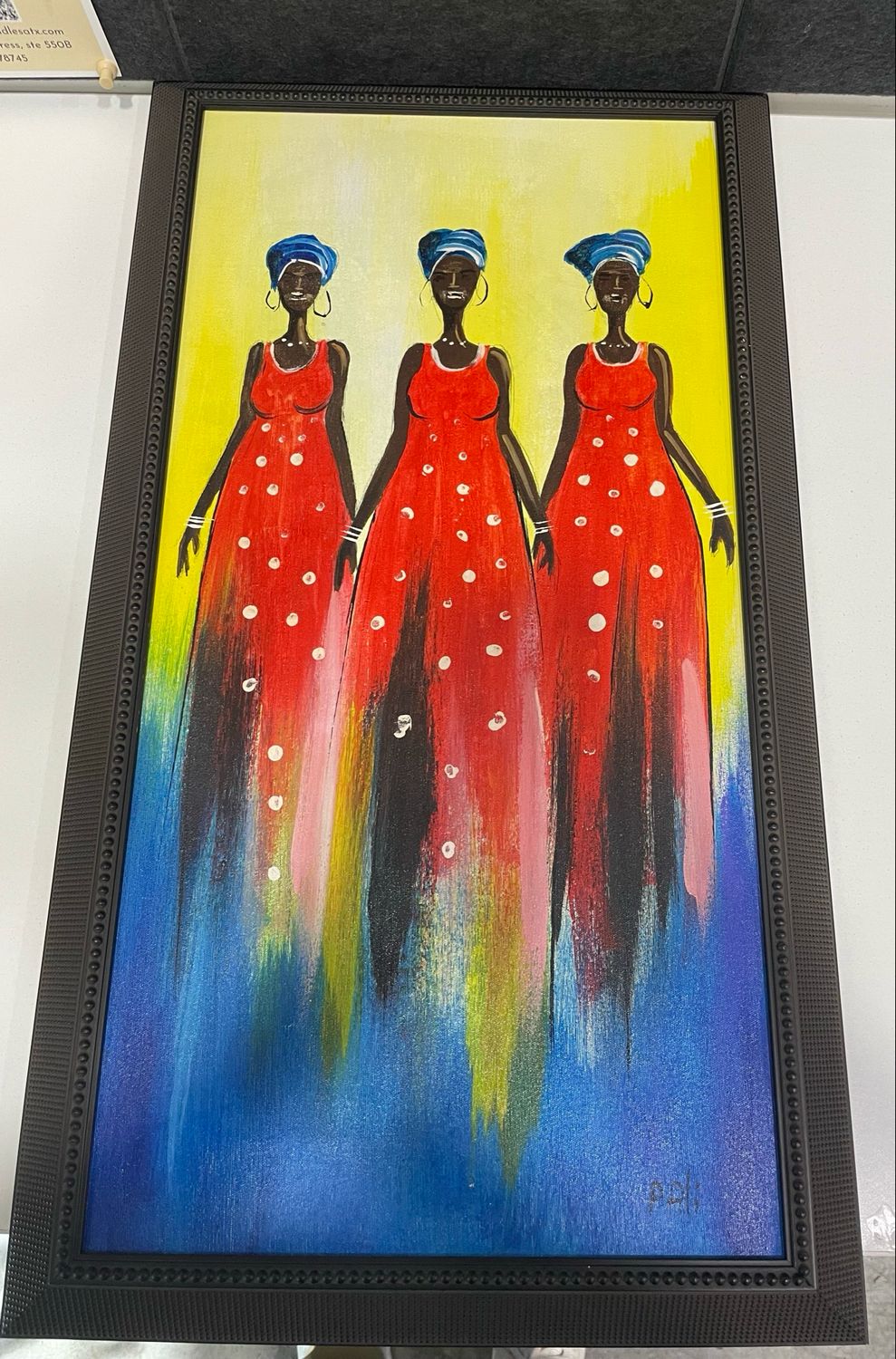 Three African Women Framed Art