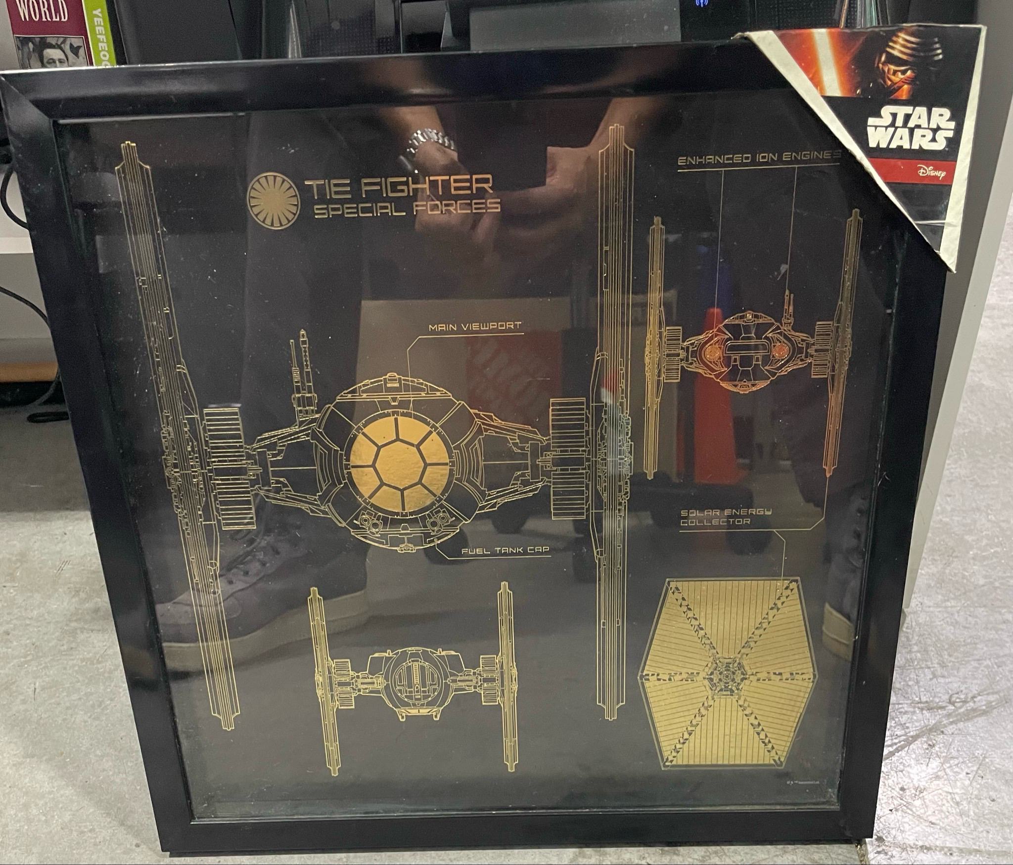 Star Wars Gold TIE Art