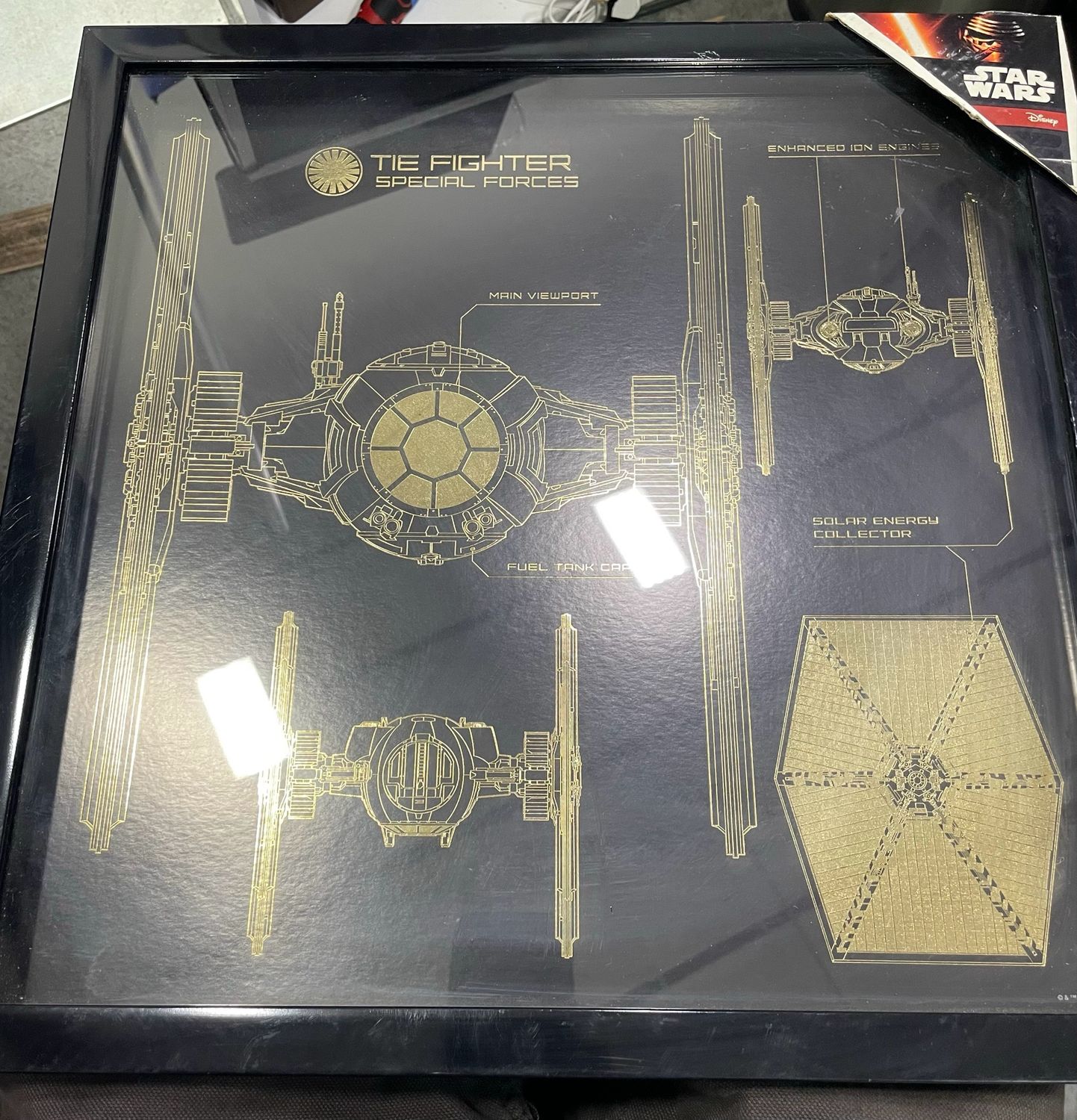Star Wars Gold TIE Art