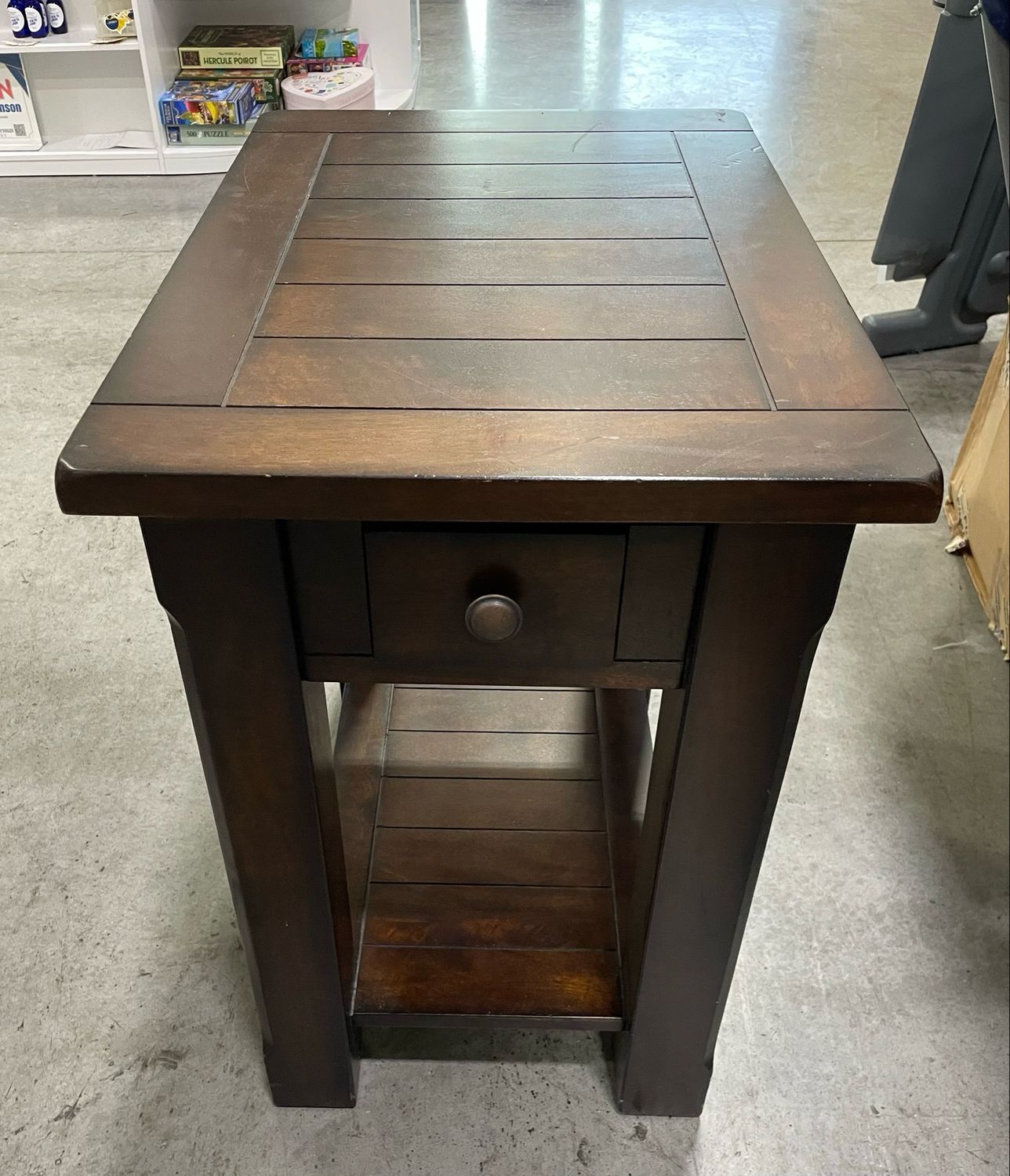 Small Dark Wood Side Table