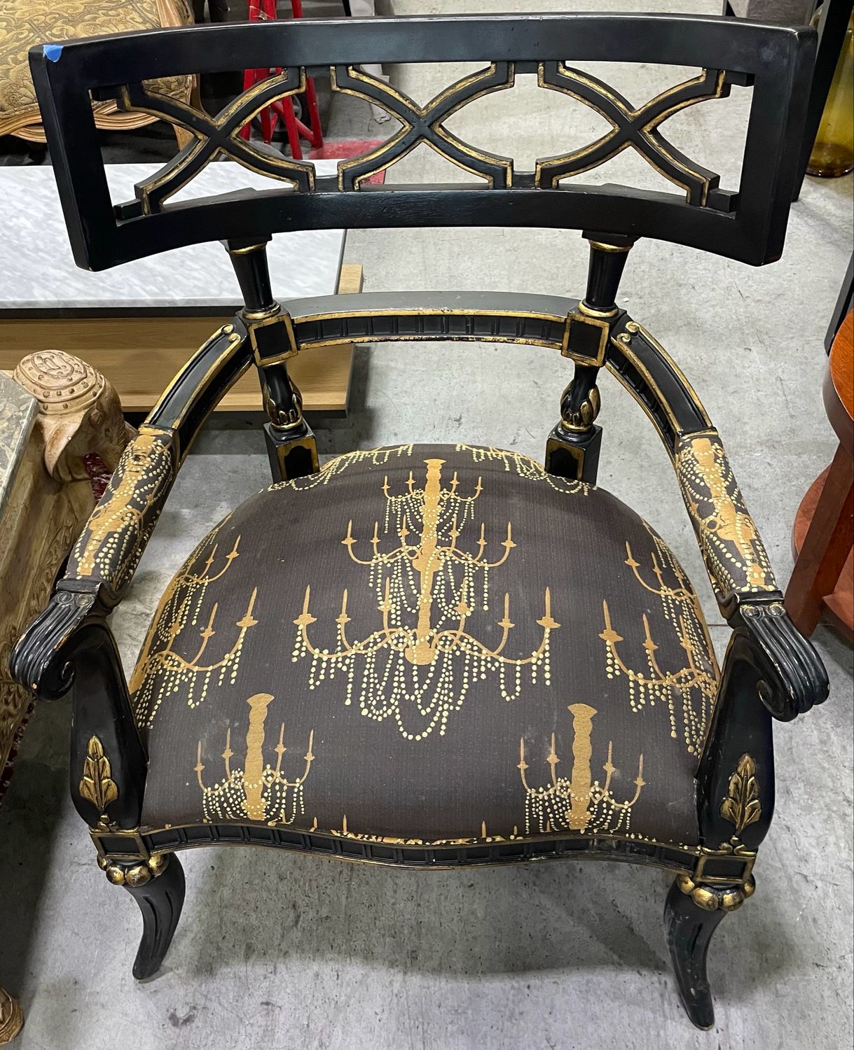 Black And Gold Chair