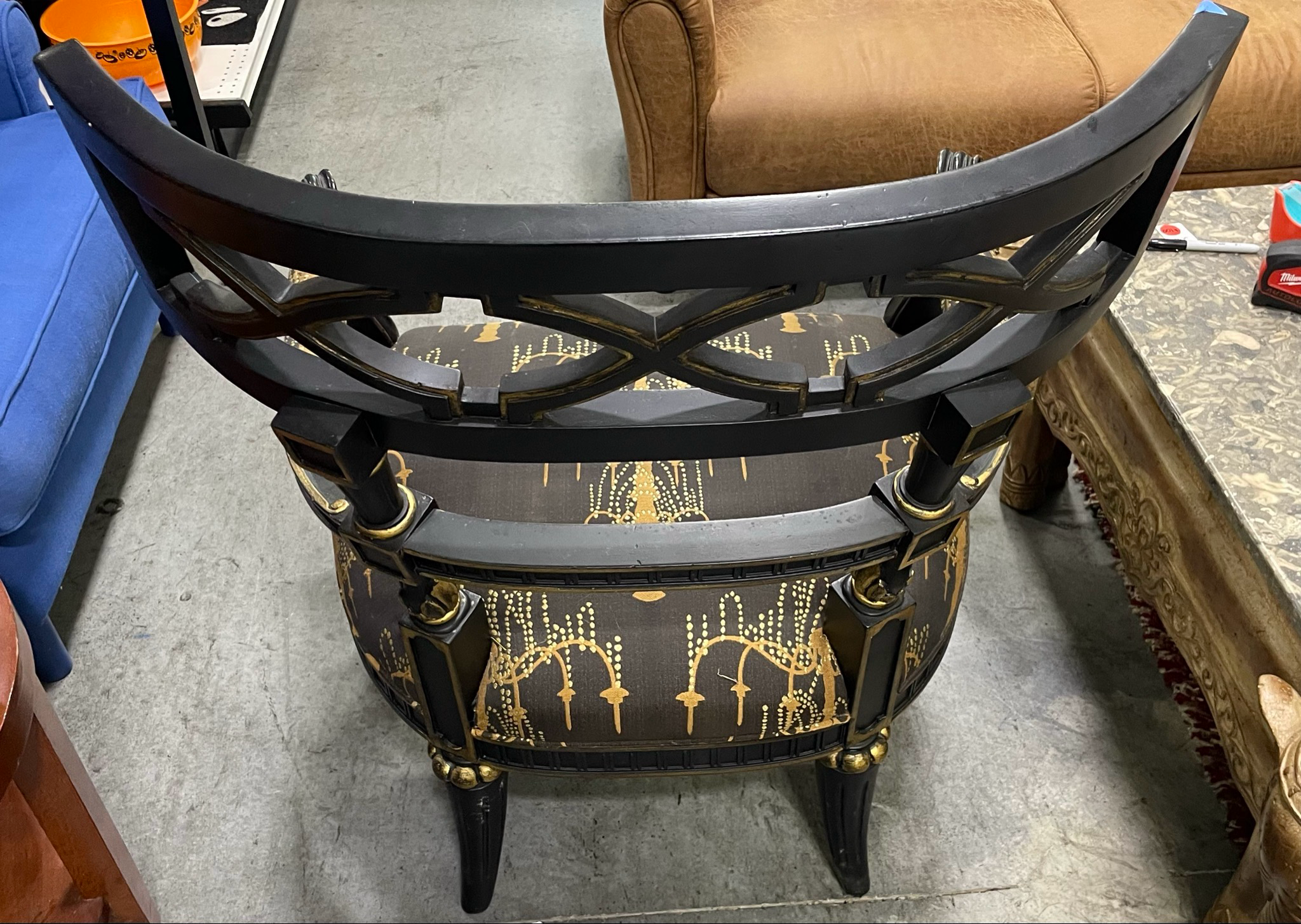Black And Gold Chair