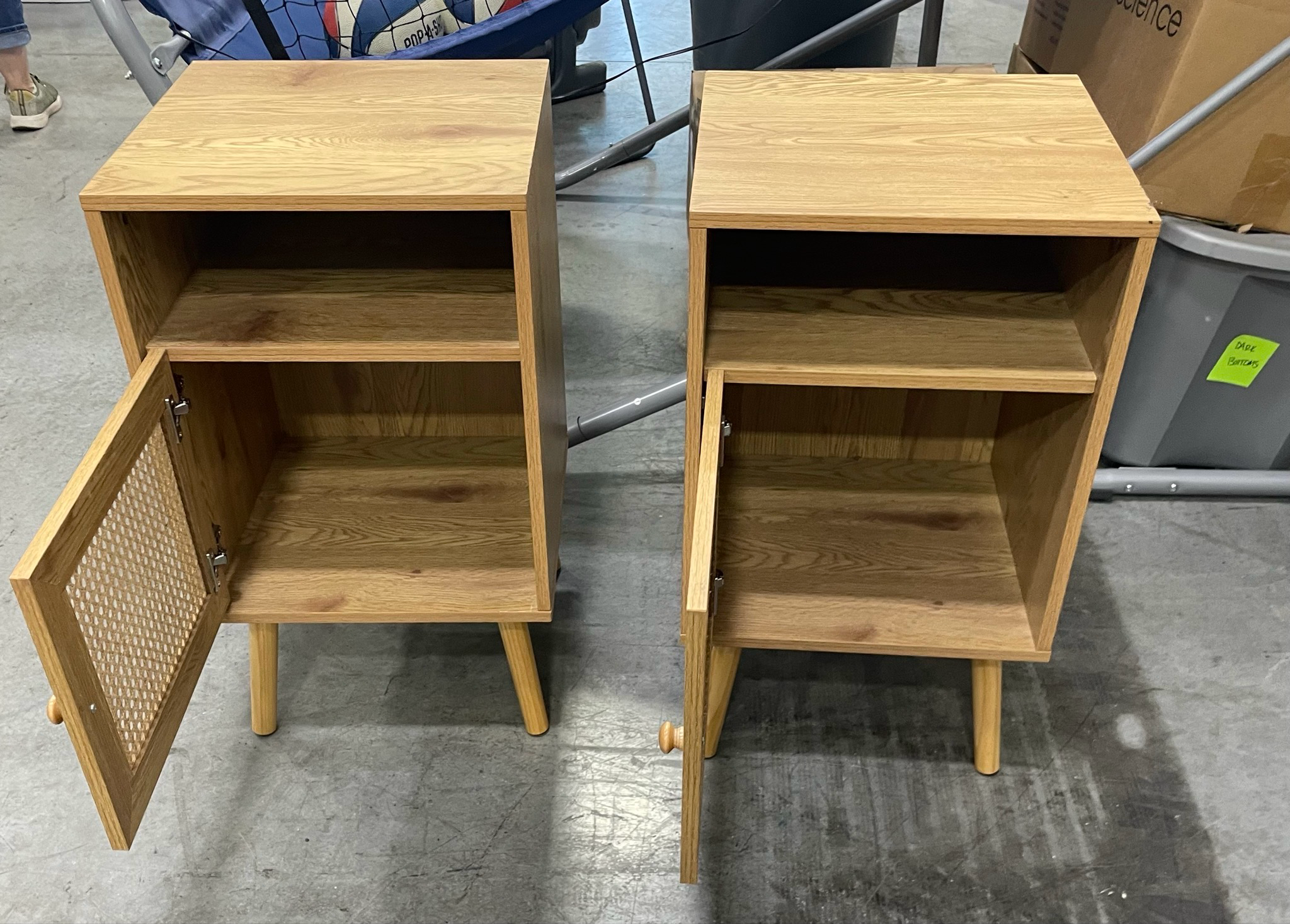 Modern Rattan Bedside Table