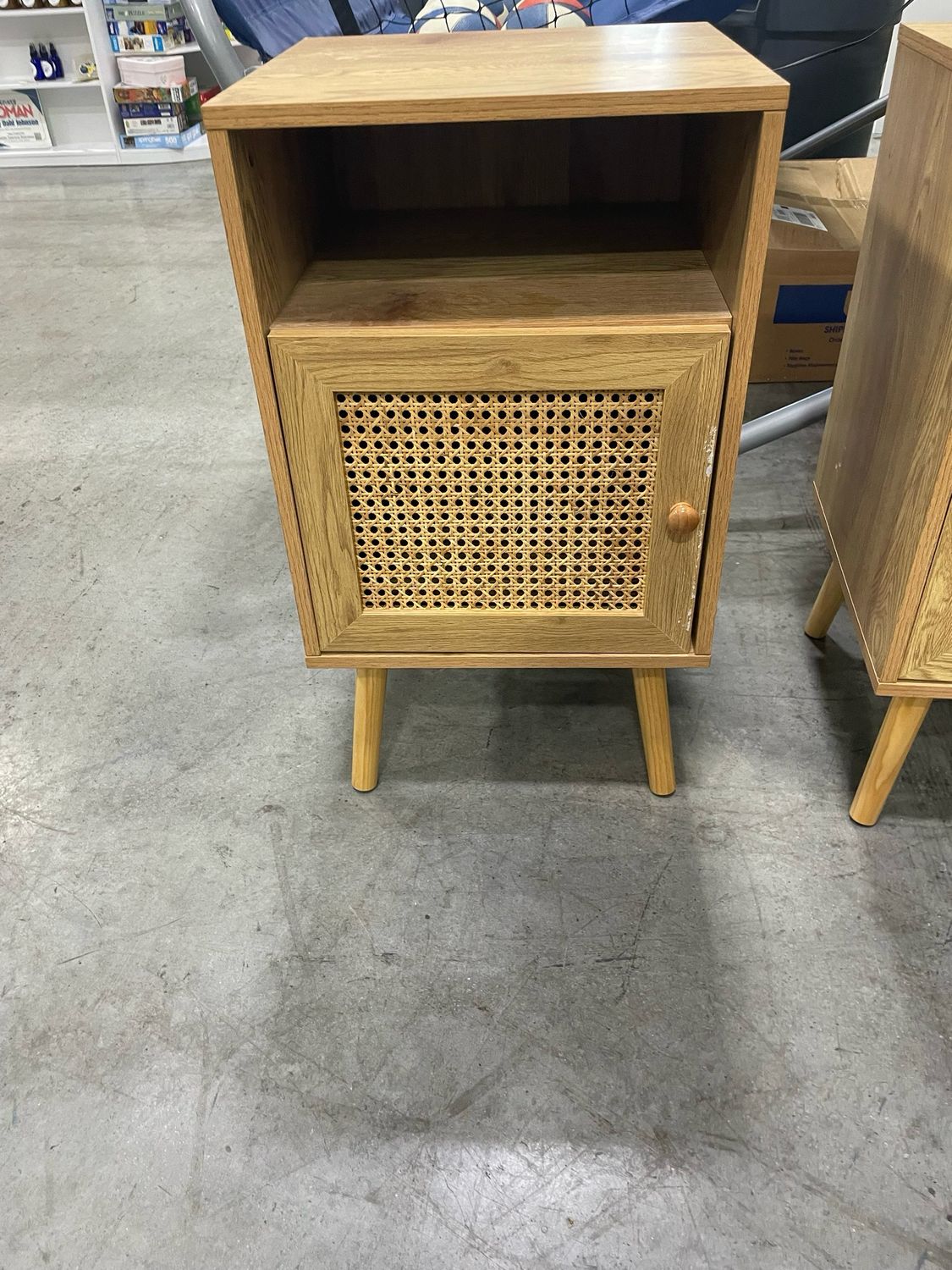 Modern Rattan Bedside Table
