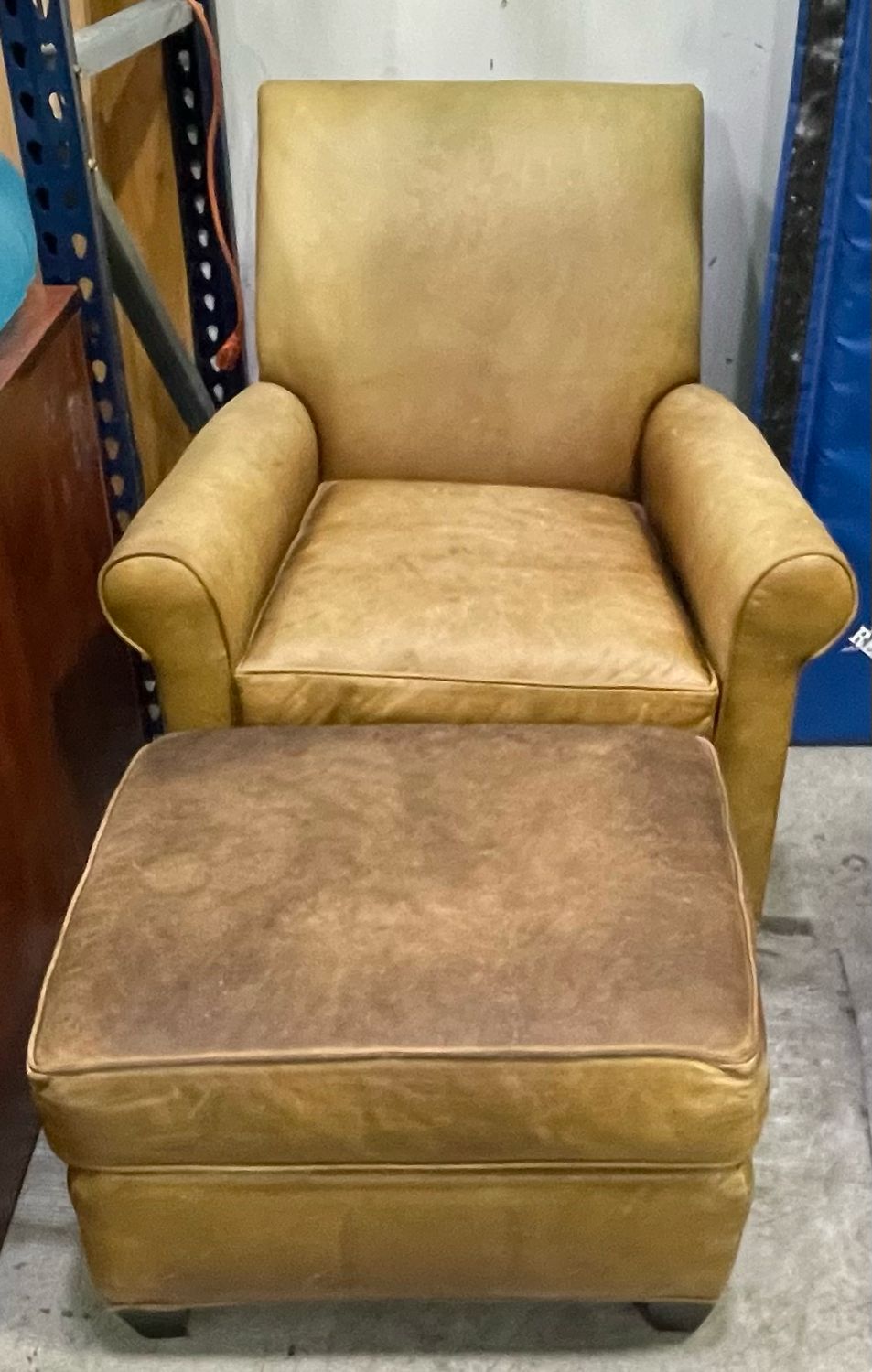 Leather Chair and Ottoman Leather Chair and Ottoman