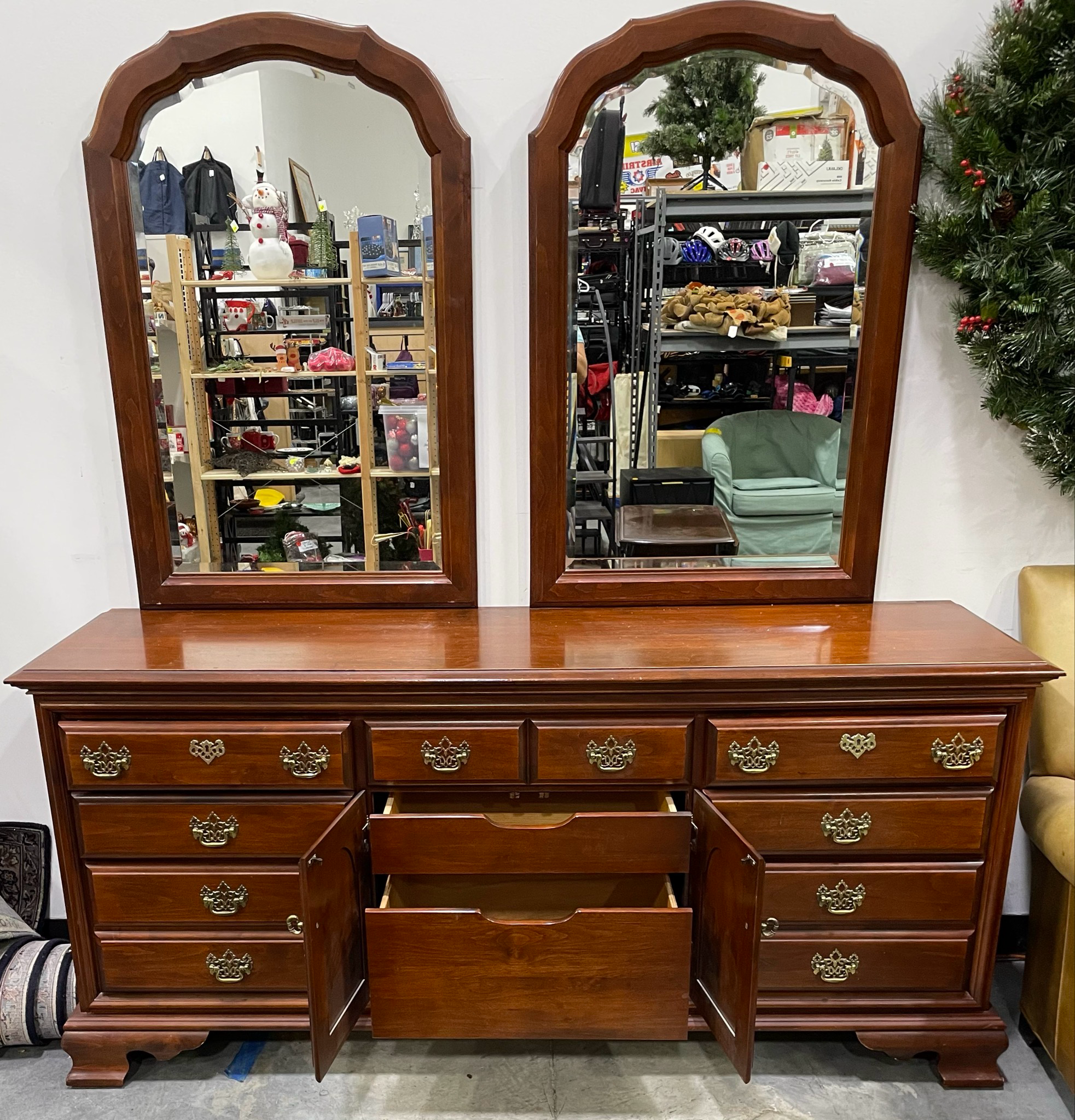 Vintage Cherry Mahogany Horizontal Dresser