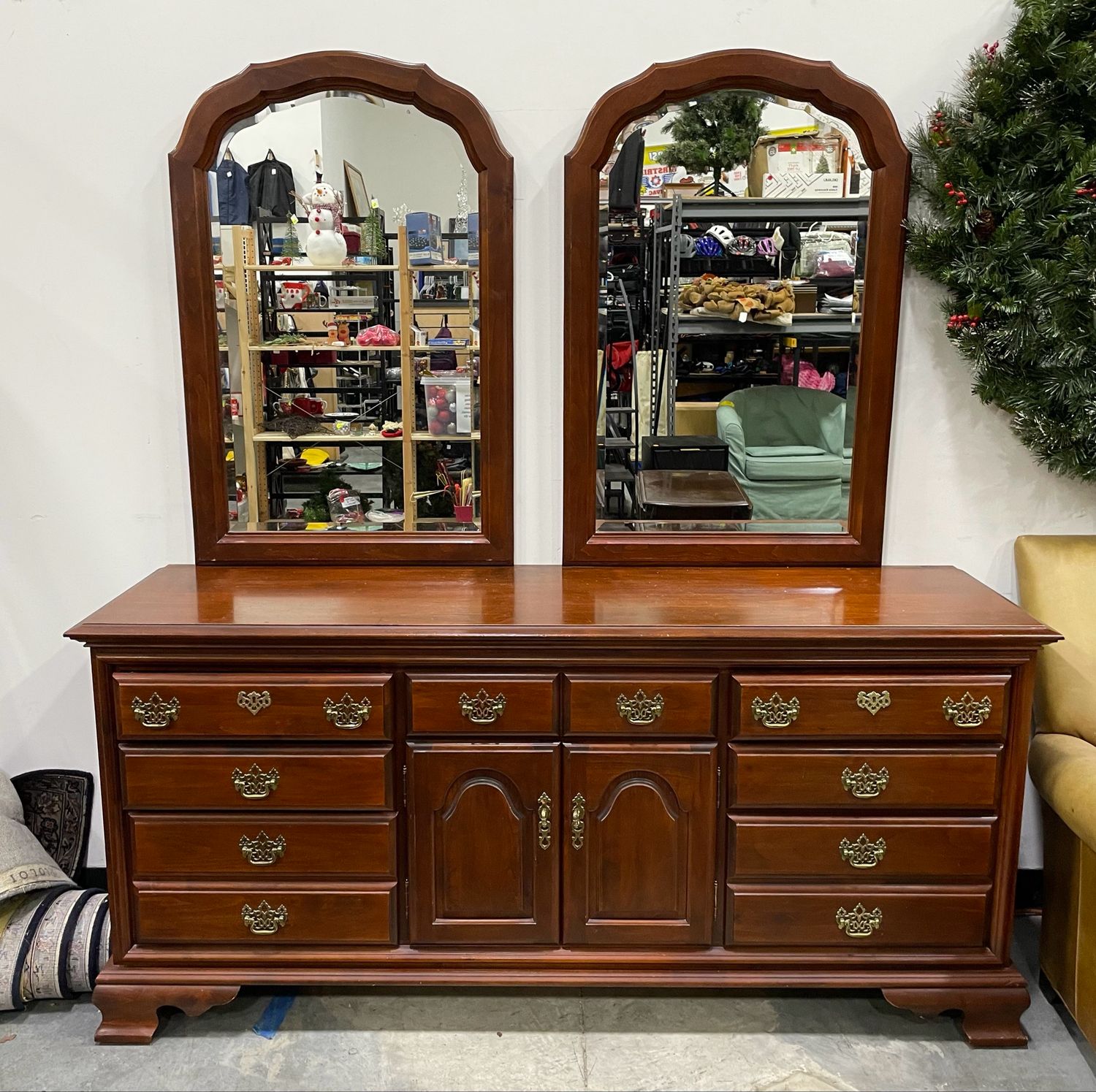 Vintage Cherry Mahogany Horizontal Dresser