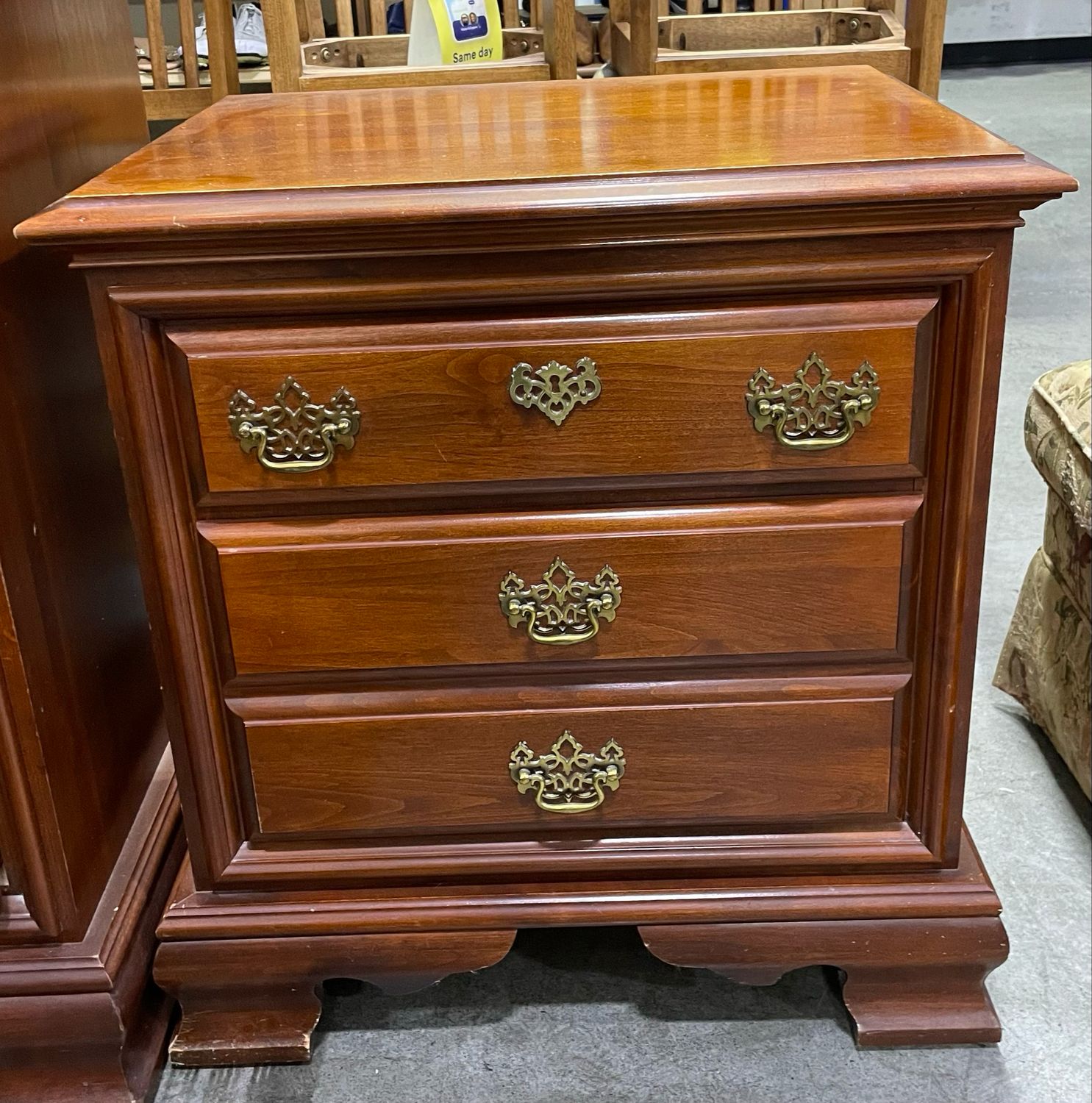 Queen Anne Style Bedside Table