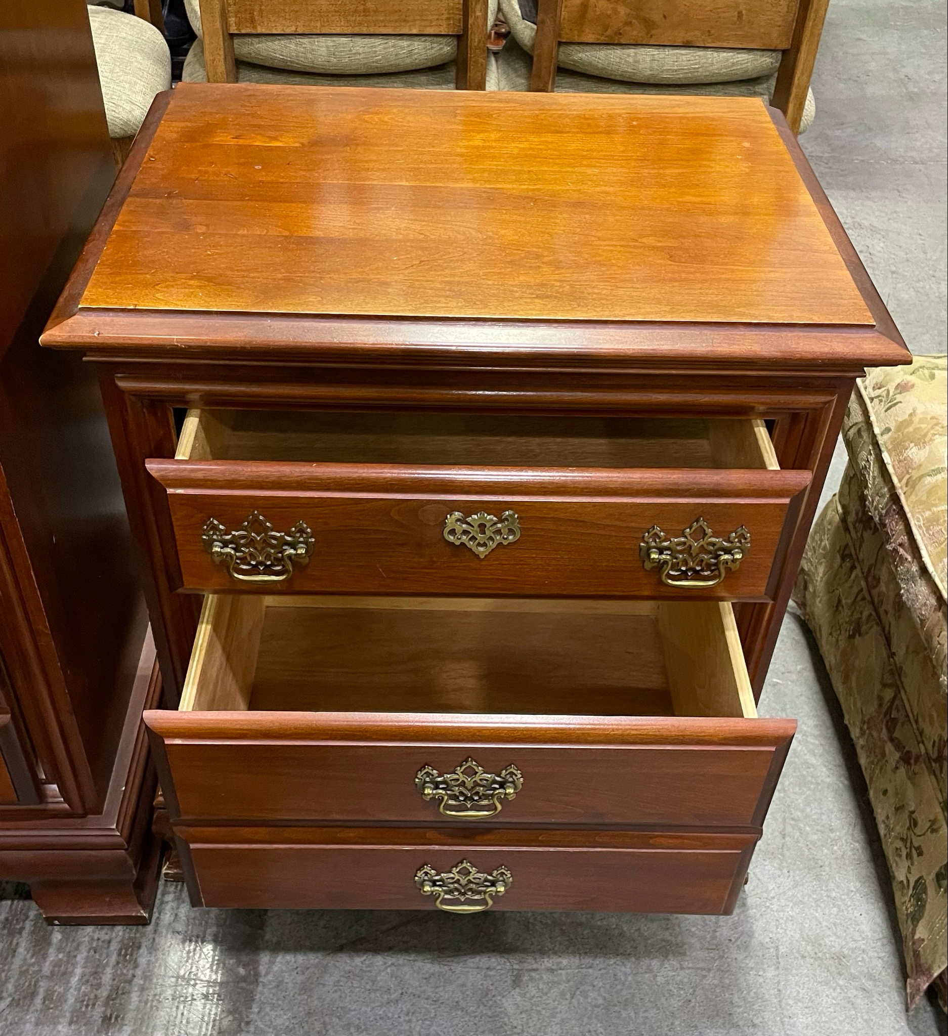 Queen Anne Style Bedside Table