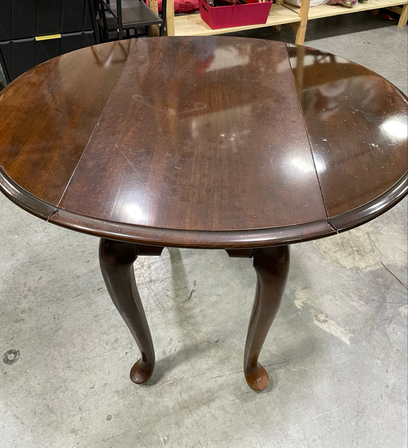 Vintage Queen Anne Style Drop Leaf Table