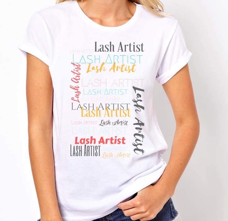 Lash Artist Collage Tee - The Lash CEO