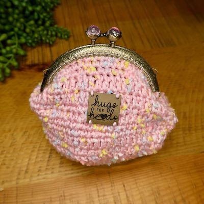 Pink Speckled Coin Purse