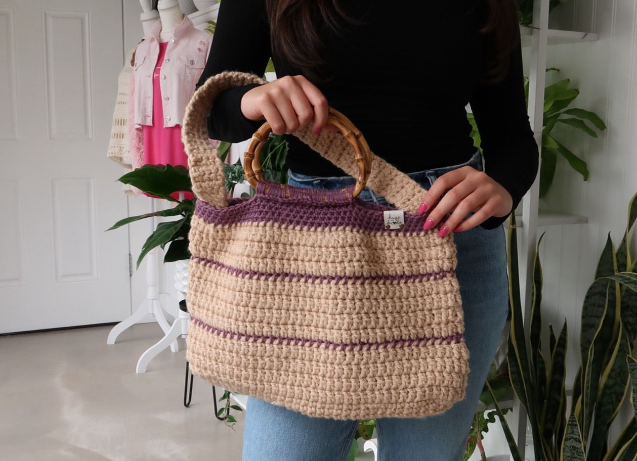 The Striped "Linda" Bag