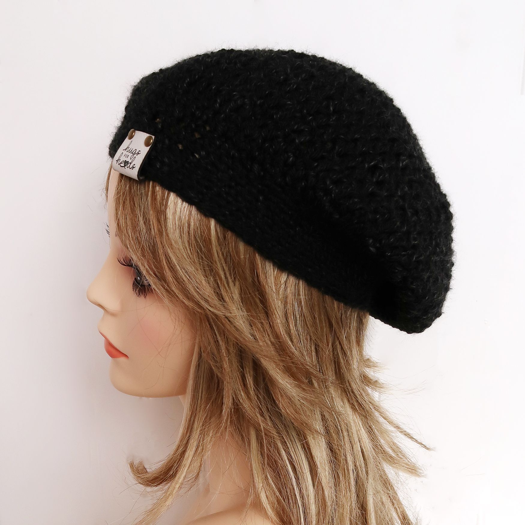 Slouchy Beret Black