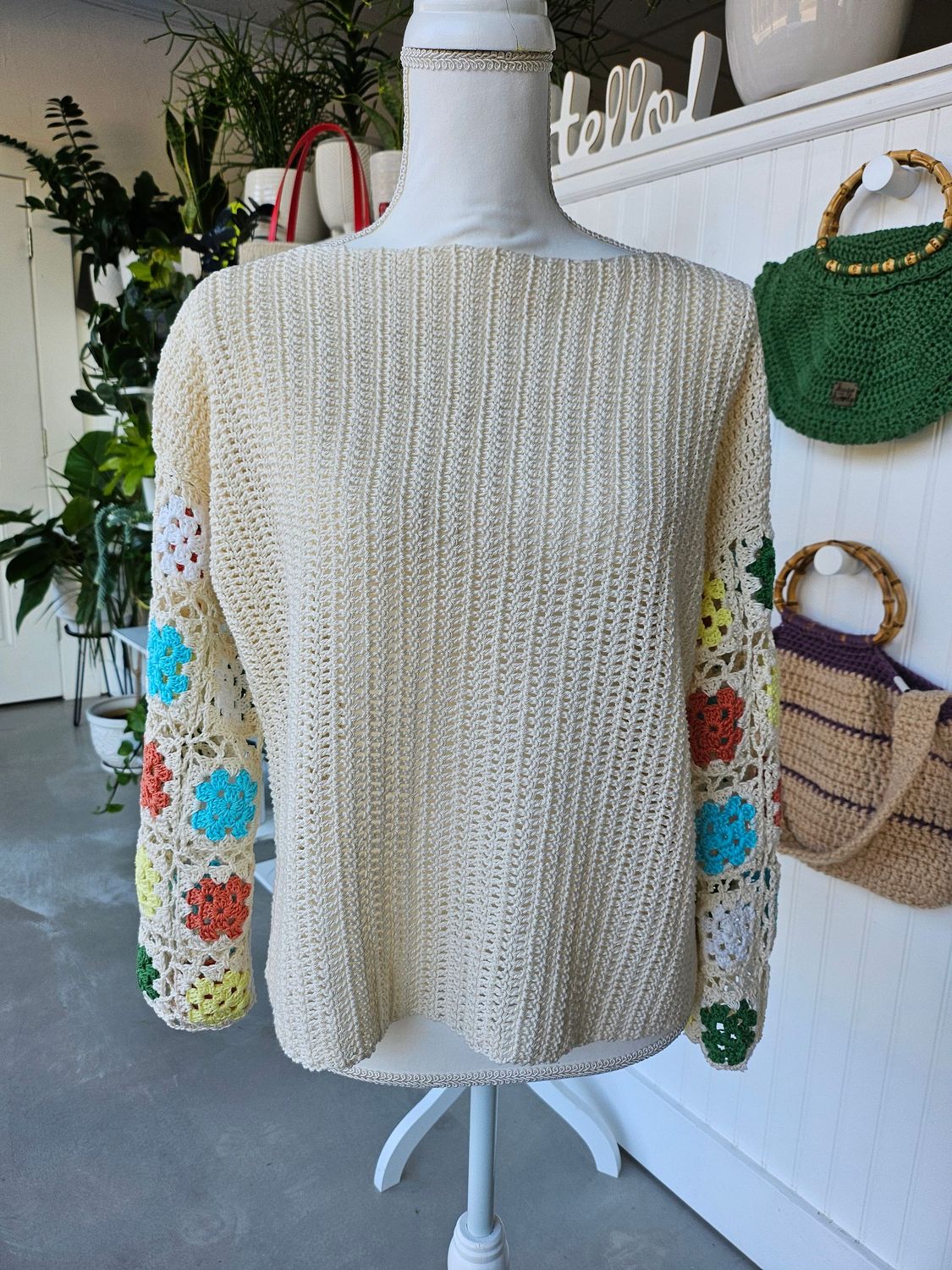 Granny Sleeve Cotton Cover Top