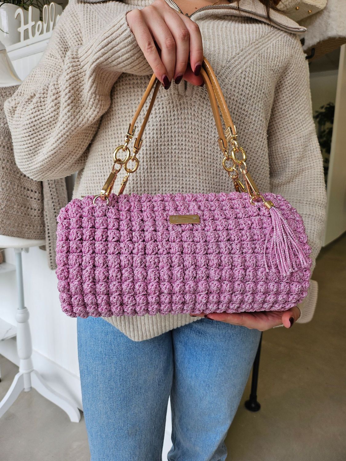 The Pink "Rhonda" Barrel Purse