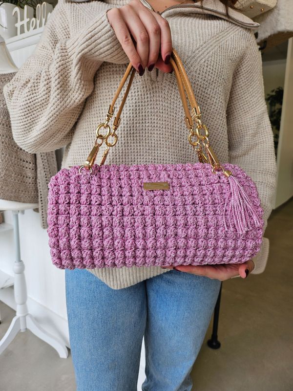 The Pink "Rhonda" Barrel Purse