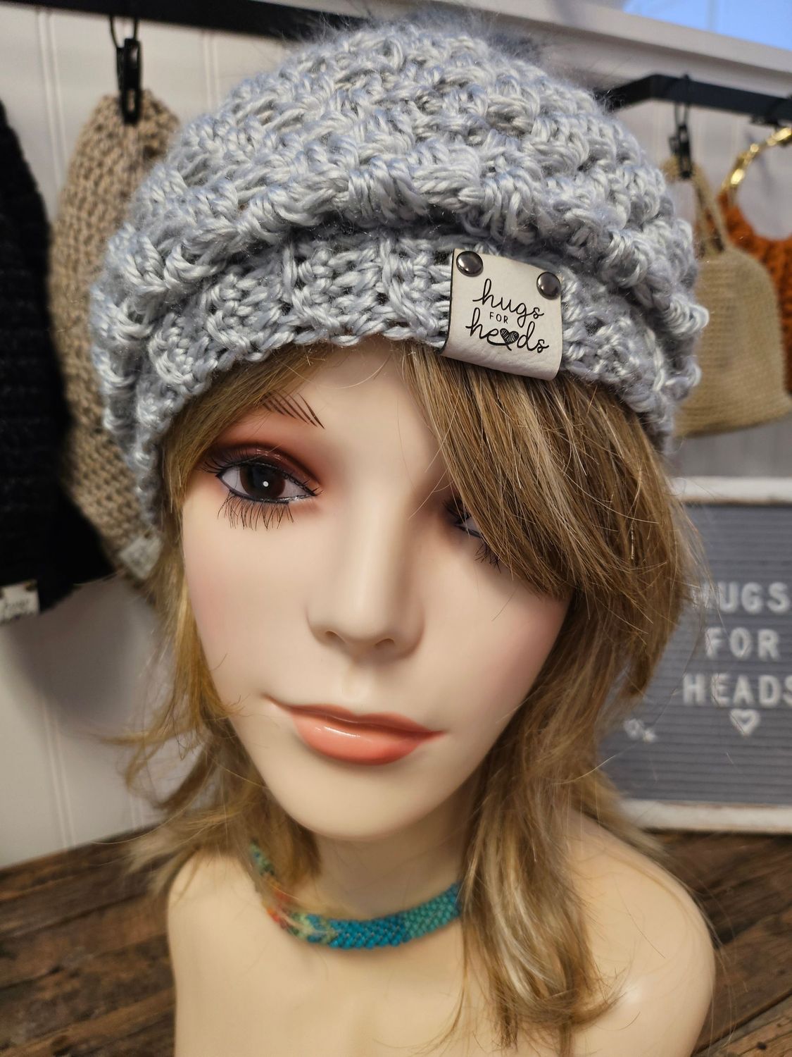 Winter Hat with Large Pom