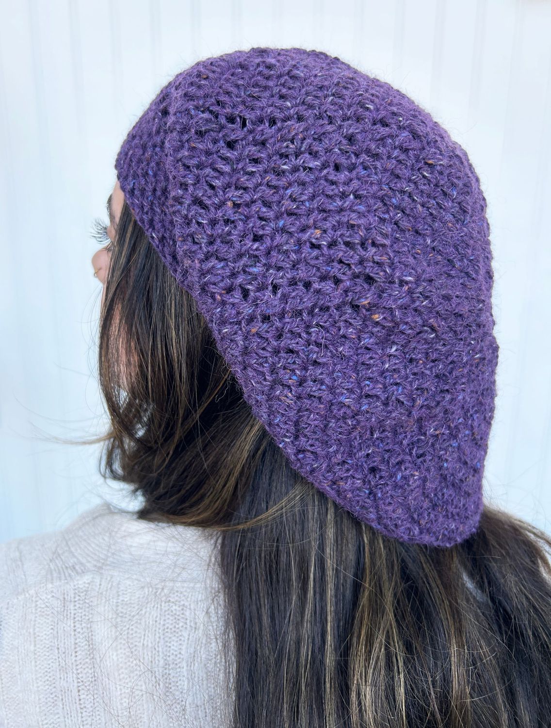 Slouchy Purple Hat