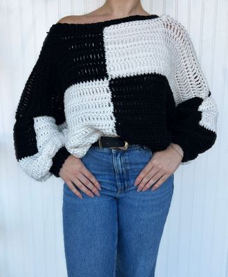 Black and White Sweater