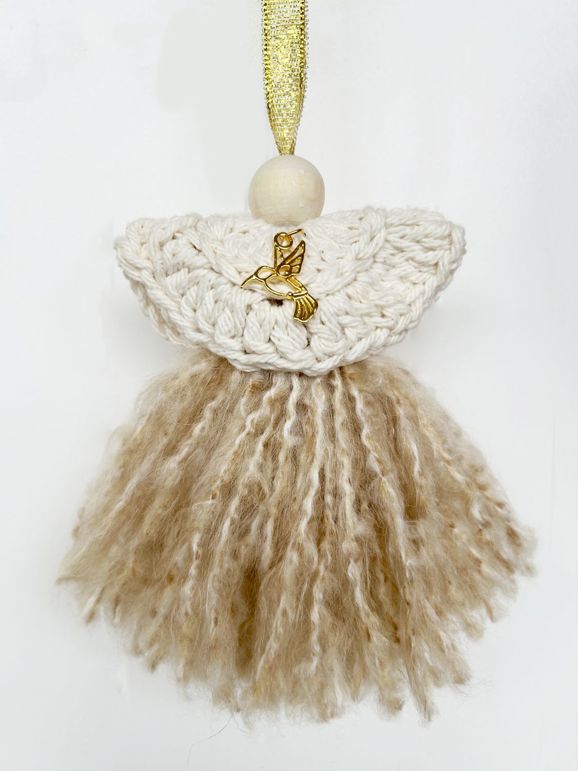 Handmade Crochet Cancer Awareness Angels – Keychain or Ornament