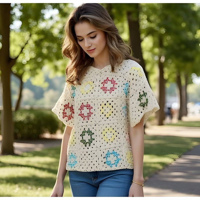 Cute Springtime Crochet Top