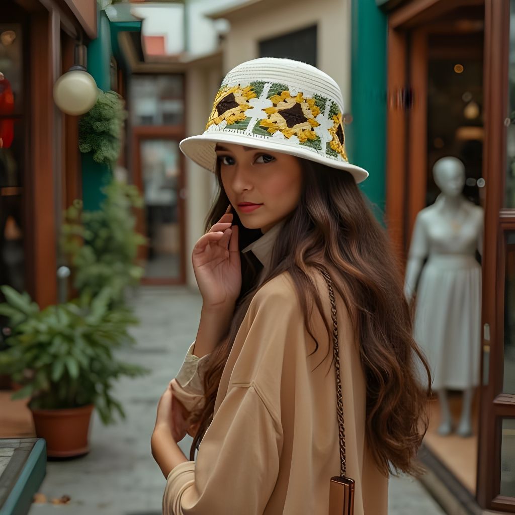 Granny Sun Colors Bucket Hat