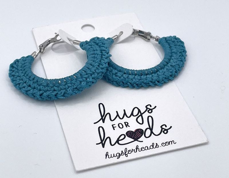 ? Artisan Crocheted Hoop Earrings: The Perfect Pop of Color