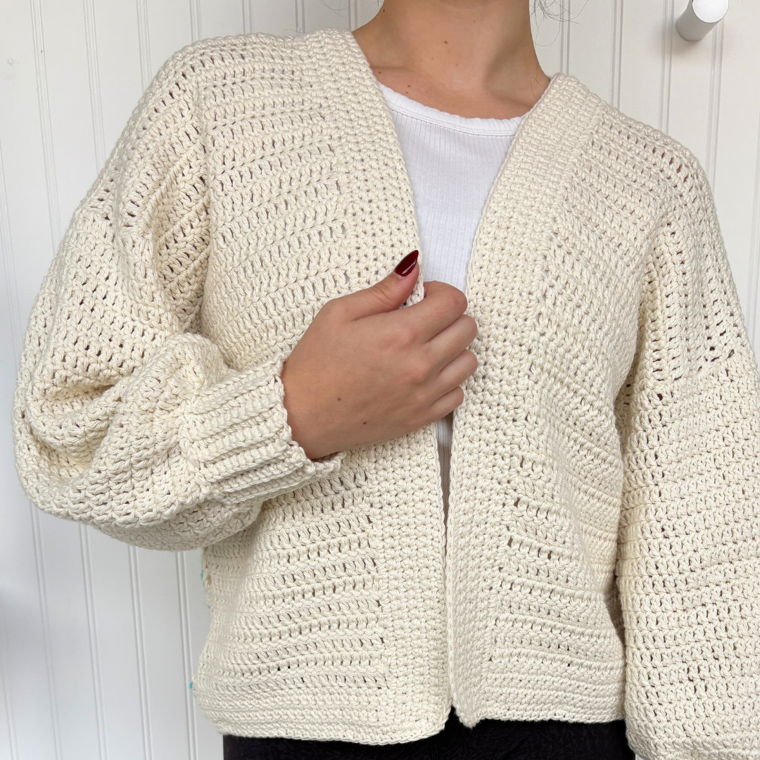 ? Heirloom Style: Hand-Crocheted Granny Square Cardigan
