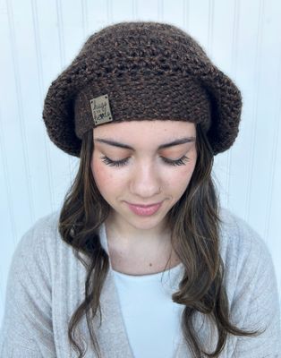 The Original “Denise” Hat – Slouchy Crochet Beret Style