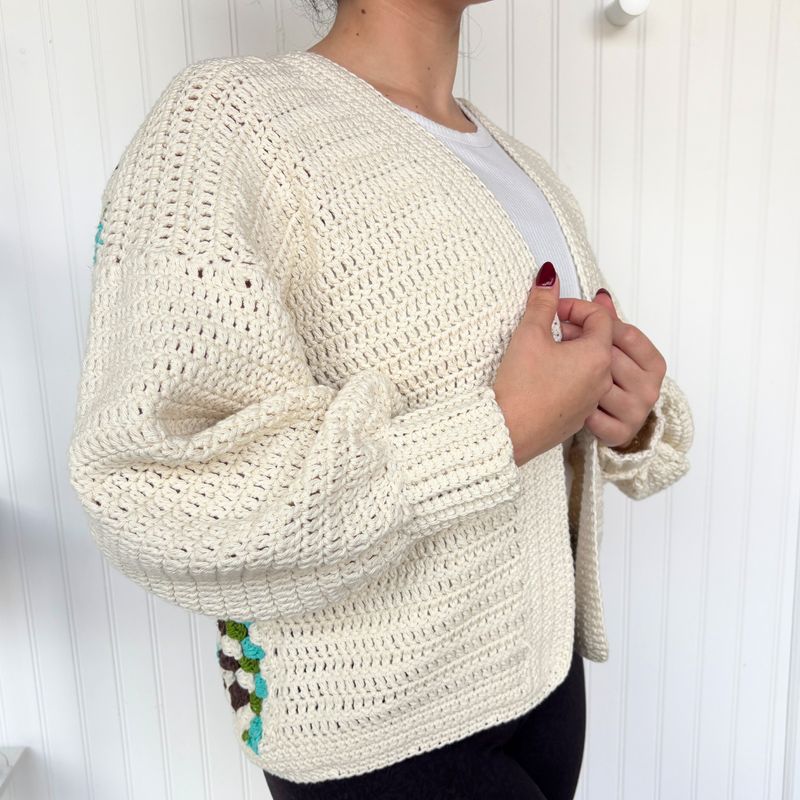 ? Heirloom Style: Hand-Crocheted Granny Square Cardigan ? Heirloom Style: Hand-Crocheted Granny Square Cardigan
