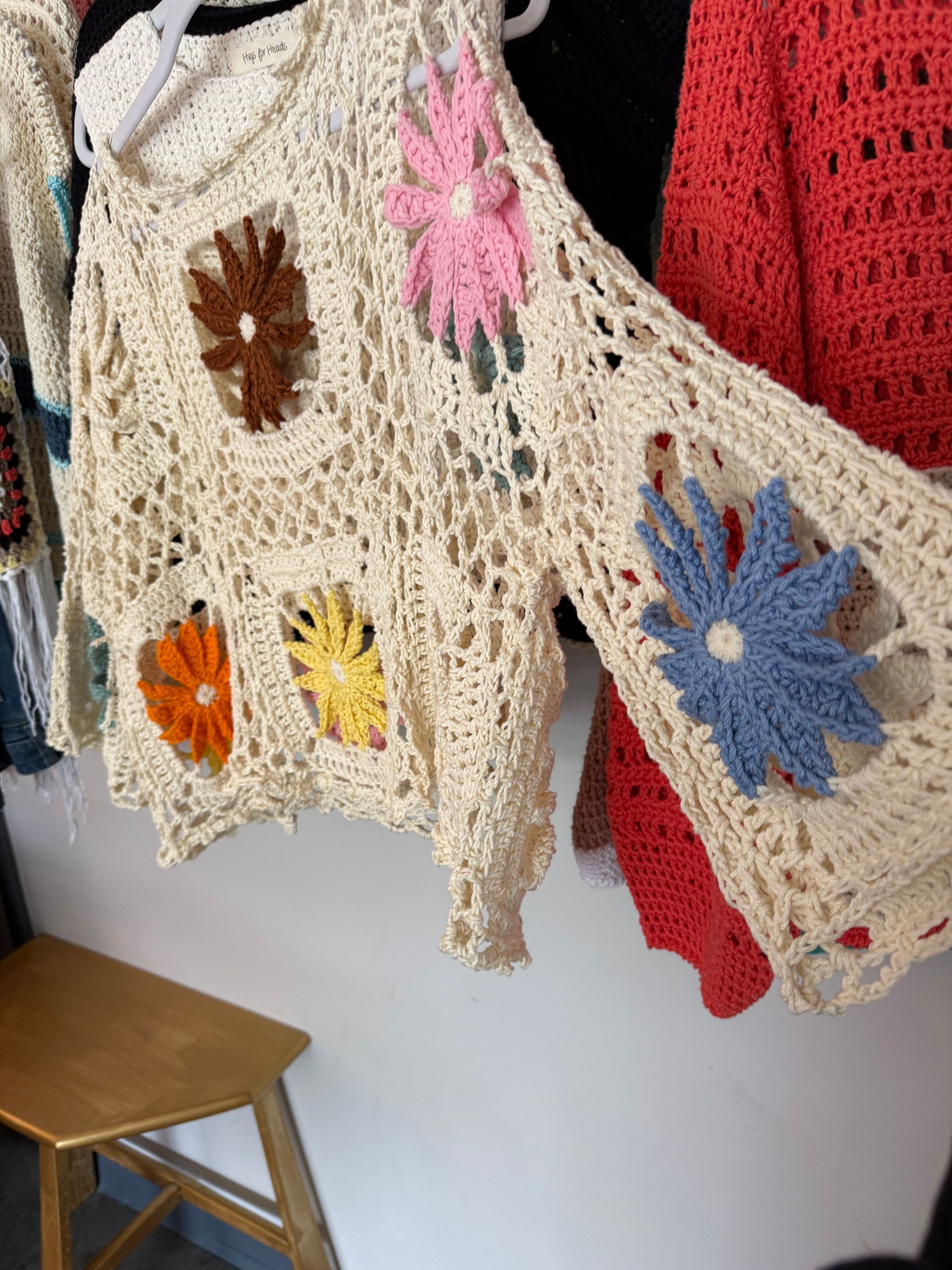 Sun-Kissed Blooms Crochet Top