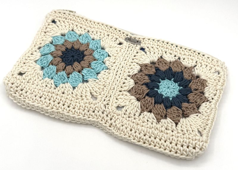 Sunburst Floral Zippered Pouch