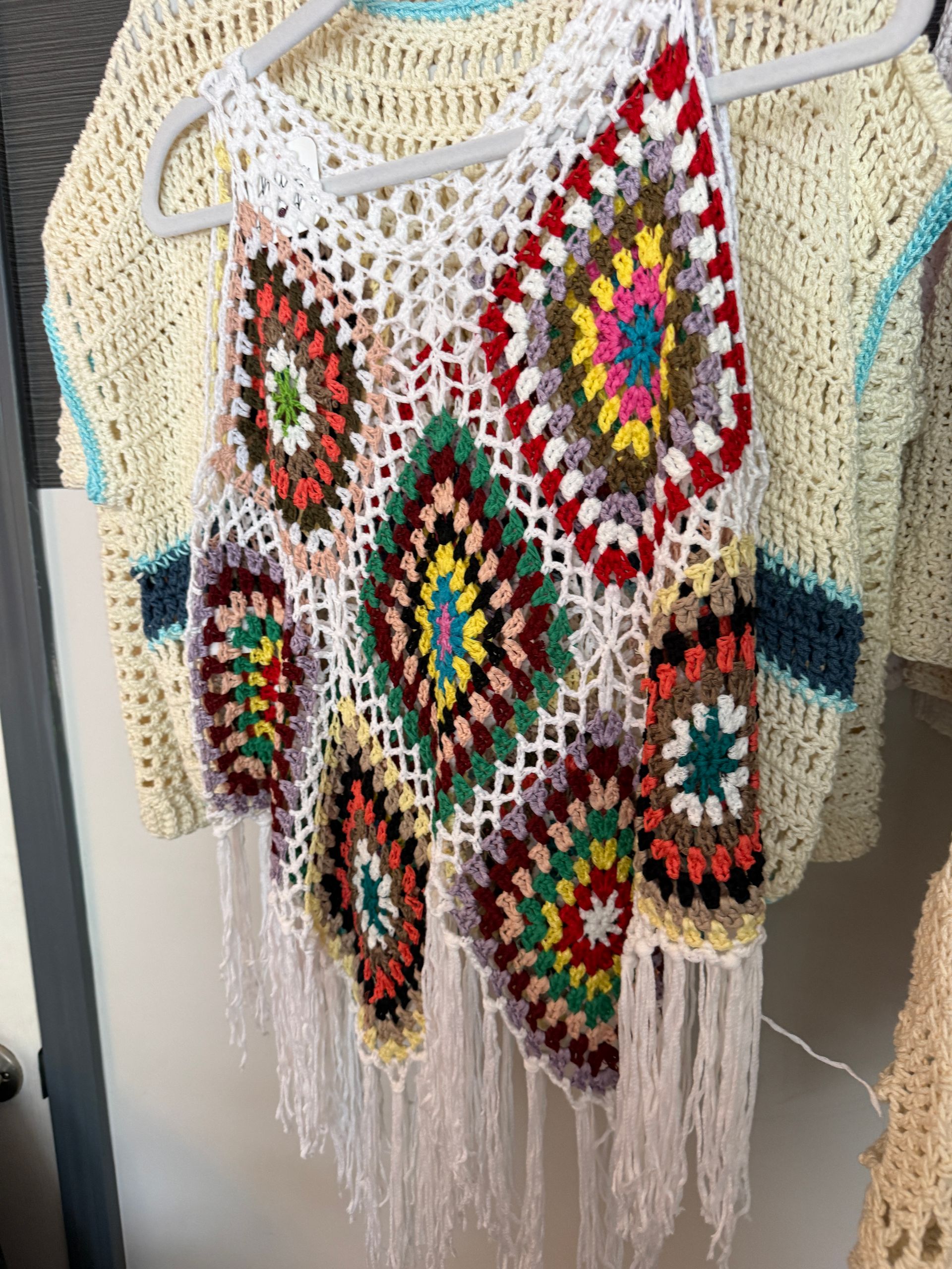 The Boho Granny Square Poncho Cover-Up